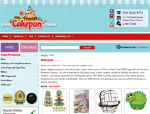 Tablet Screenshot of cakepan.com.au